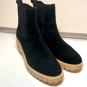 Dolce Vita Haddie Black Suede Ankle Boots